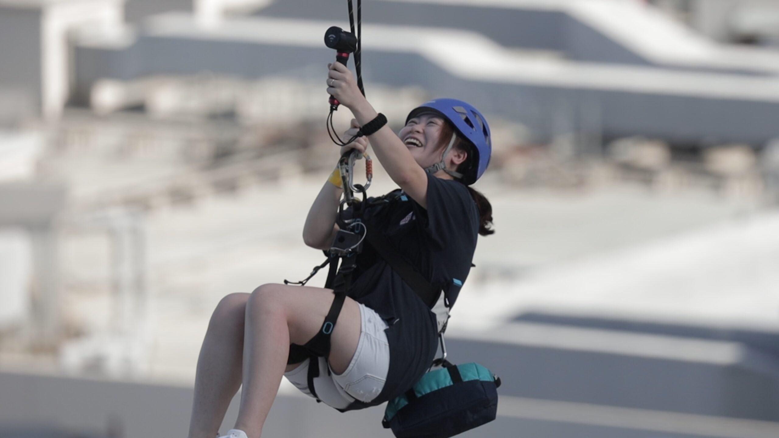 Woman Zipline